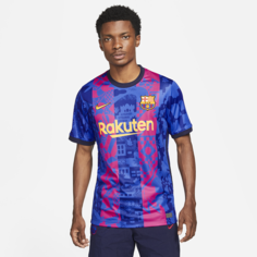 Мужское футбольное джерси Nike Dri-FIT из третьего комплекта формы ФК «Барселона» 2021/22 Stadium - Синий