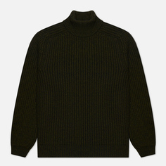 Мужской свитер Edwin Roni High Collar, цвет оливковый