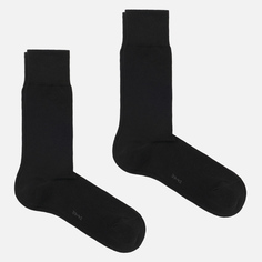Комплект носков Falke Happy Long 2-Pack, цвет чёрный