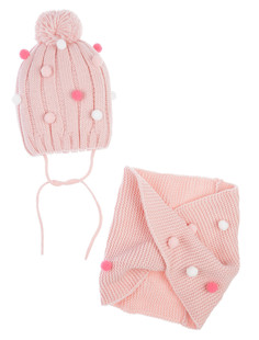 Комплект вязаный шапка снуд Playtoday
