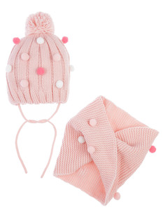 Комплект вязаный шапка снуд Playtoday