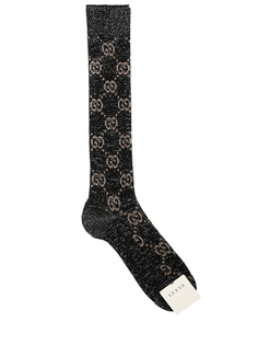 Гольфы хлопковые с принтом Gucci