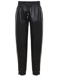 Джоггеры кожаные Saint Laurent