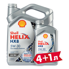 Моторное масло SHELL Helix HX8 5W-30 5л. синтетическое [550046777-41]