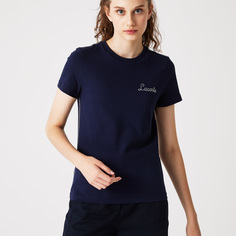 Женская футболка Lacoste с круглым вырезом