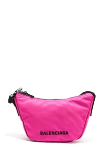 Розовая тканевая сумка Balenciaga