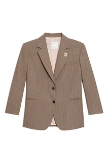 Серый жакет оверсайз Sandro