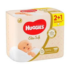 Салфетки Huggies «Elite Soft», 168 шт