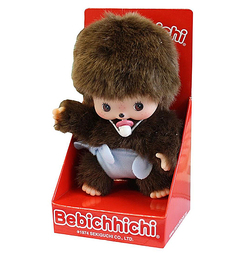 Текстильная кукла Sekiguchi Bebichhichi Мальчик в подгузнике 15 см Monchhichi