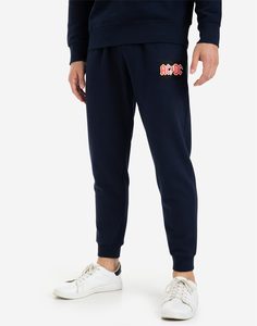 Тёмно-синие спортивные брюки Jogger с принтом AC/DC Gloria Jeans