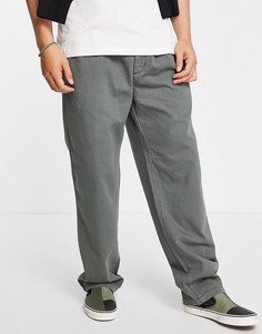 Прямые зеленые брюки свободного кроя Carhartt WIP Salford-Зеленый цвет