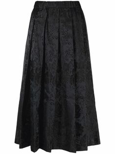 Comme Des Garçons Comme Des Garçons плиссированная юбка миди с цветочным узором