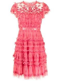 Needle & Thread ярусное платье Darcy с цветочным кружевом