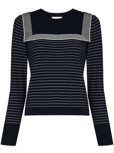 See by Chloé трикотажный джемпер в полоску