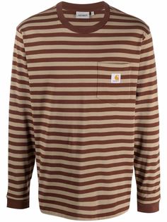 Carhartt WIP полосатая футболка с длинными рукавами