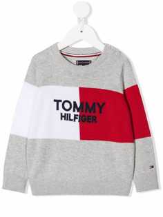 Tommy Hilfiger Junior джемпер из органического хлопка с вышитым логотипом
