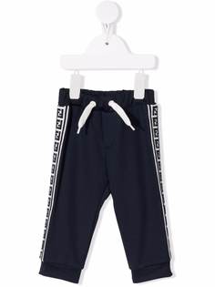 Fendi Kids спортивные брюки с логотипом FF