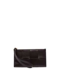 Bottega Veneta картхолдер с плетением Maxi Intrecciato