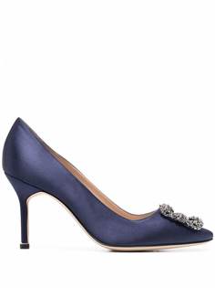 Manolo Blahnik атласные туфли-лодочки Hangisi 70