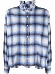 Isabel Marant Étoile укороченная рубашка Rilaria в клетку