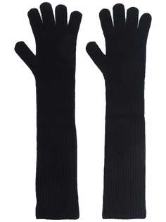 Yves Salomon Accessories длинные перчатки в рубчик