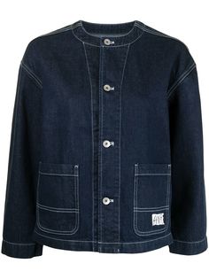 SPORT b. by agnès b. джинсовая куртка с контрастной строчкой