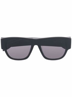 Alexander McQueen солнцезащитные очки в квадратной оправе с логотипом