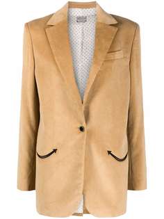 WASHINGTON DEE CEE бархатный пиджак с вышивкой