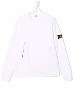 Stone Island Junior толстовка с нашивкой-логотипом