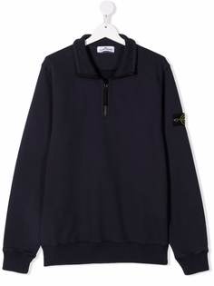 Stone Island Junior джемпер с воротником на молнии