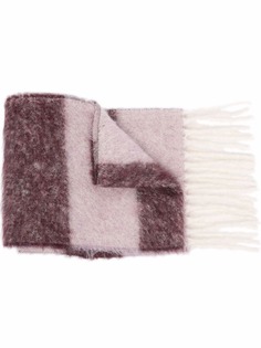 Marni полосатый шарф с логотипом