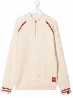 Scotch & Soda джемпер с воротником на молнии