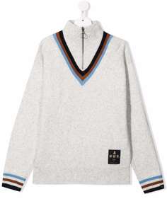 Scotch & Soda джемпер с воротником на молнии