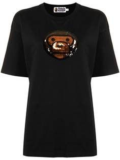 A BATHING APE® футболка с пайетками Bape