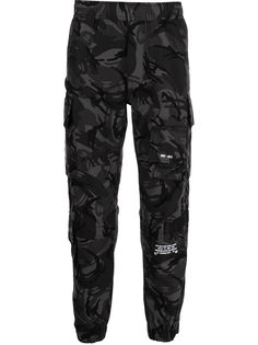 AAPE BY *A BATHING APE® брюки с камуфляжным принтом