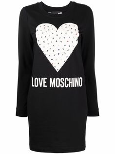 Love Moschino платье-толстовка с принтом