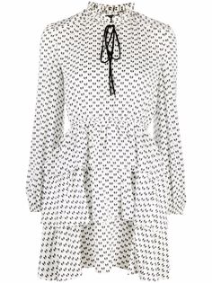 Maje ярусное платье с принтом