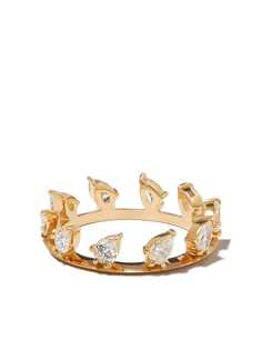 Jade Trau кольцо Hanging Kismet из желтого золота с бриллиантом