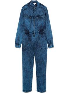 Stella McCartney Kids джинсовый комбинезон с длинными рукавами