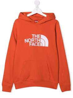 The North Face Kids худи с вышитым логотипом