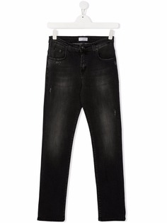 Paolo Pecora Kids джинсы с эффектом потертости
