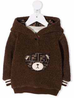Fendi Kids худи с логотипом FF