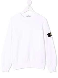 Stone Island Junior толстовка с круглым вырезом и логотипом