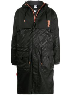 PUMA длинное пальто с капюшоном