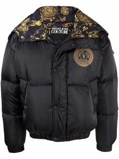 Versace Jeans Couture пуховик с логотипом