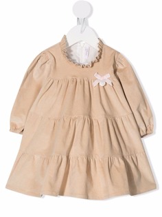 Le Bebé Enfant ярусное платье с бантом