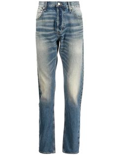 FEAR OF GOD ESSENTIALS джинсы с эффектом потертости