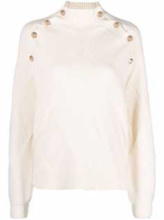Maje джемпер с декорированными пуговицами