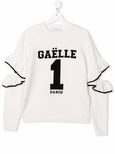 Gaelle Paris Kids толстовка с оборками на рукавах