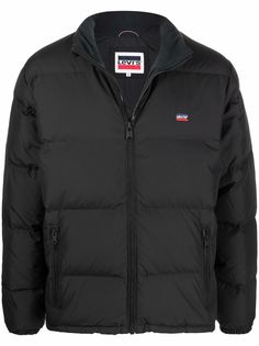 Levis пуховик с вышитым логотипом
